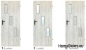 Bathroom doors with interior glass Wezen 80