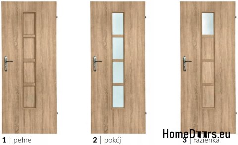 Room door with interior glass Jantar 80 Room door with interior glass Jantar 80