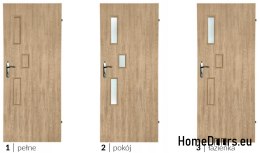 Room doors with interior glass Tresna 90