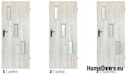 Room doors with interior glass Wezen 70