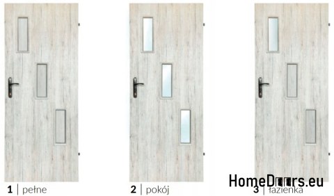Room doors with interior glass Wezen 70 Room doors with interior glass Wezen 70