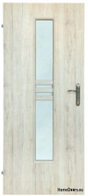 Glazed doors with interior glass Wega 80