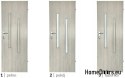 Bathroom door with glass Hiara 60