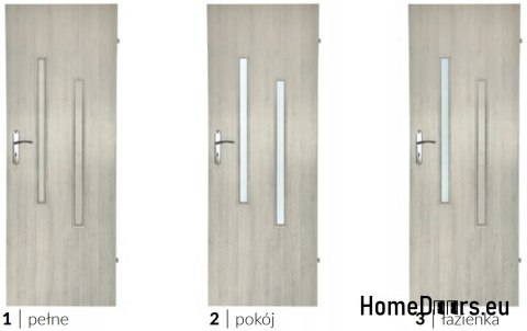 Bathroom door with glass Hiara 60 Bathroom door with glass Hiara 60