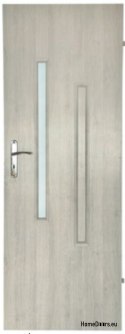 Bathroom door with glass Hiara 90