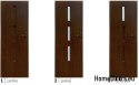 Bathroom doors with interior glass Kari 80