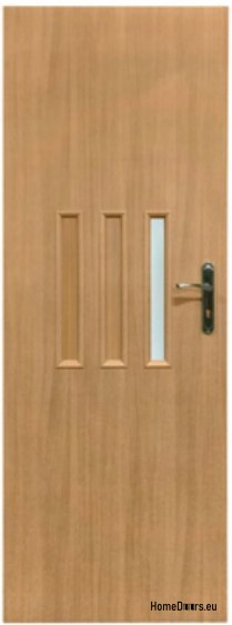 Bathroom doors with interior glass Korpol 60
