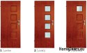 Bathroom doors with interior glass Odin 90