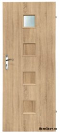 Bathroom doors with interior glass Werso 80