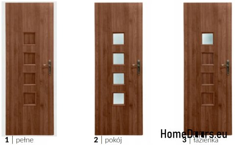 Room doors with interior glass Atria 80 Room doors with interior glass Atria 80