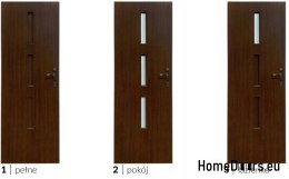 Room door with interior glass Kari 90