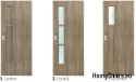 Room doors with interior glass Kodi 80