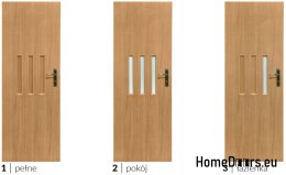 Room doors with interior glass Korpol 90