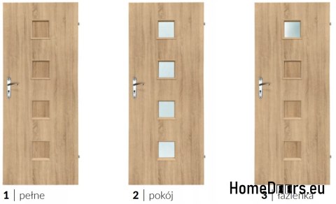 Room doors with interior glass Werso 70 Room doors with interior glass Werso 70