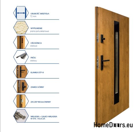 Exterior doors THICK 72 WARM WITH MIRROR ON HAND Exterior doors THICK 72 WARM WITH MIRROR ON HAND