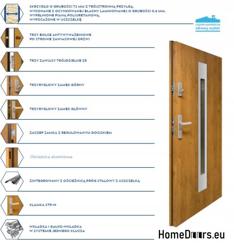 Exterior door with extra bed thick foam 120 Exterior door with extra bed thick foam 120