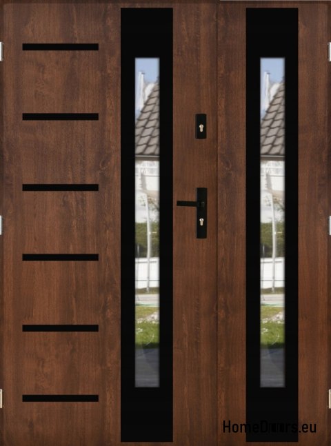 Double-leaf door with mirror thick 72 mm 130 L