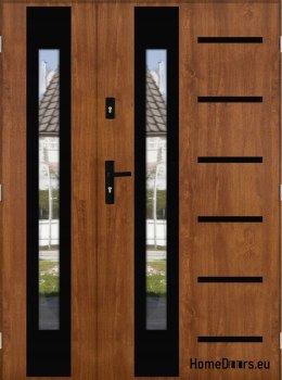 Double-leaf door with mirror thick 72 mm 130 P