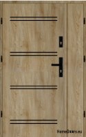 Double-leaf exterior door 110 Left a. black