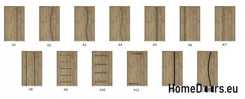 Double-leaf exterior door 110 Left a. black Double-leaf exterior door 110 Left a. black