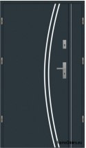 Double-leaf exterior door 110 Left inox
