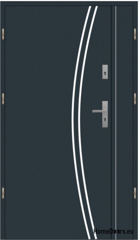 Double-leaf exterior door 110 Left inox