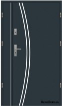 Double-leaf exterior door 110 Left inox