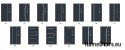 Double-leaf exterior door 110 Left inox