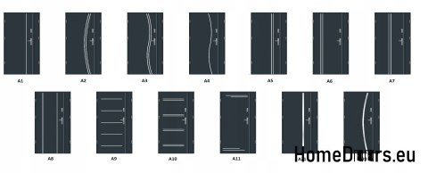 Double-leaf exterior door 120 Left inox Double-leaf exterior door 120 Left inox