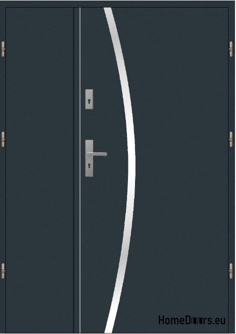 Double-leaf exterior door 160 Left inox Double-leaf exterior door 160 Left inox