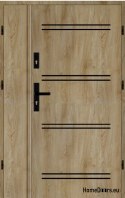 Double-leaf exterior door 160 Right a. black