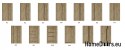 Double-leaf exterior door 160 Right a. black