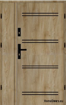 Double-leaf exterior door 170 Right a. black