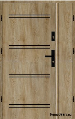 Double-leaf exterior door 190 Left a. black