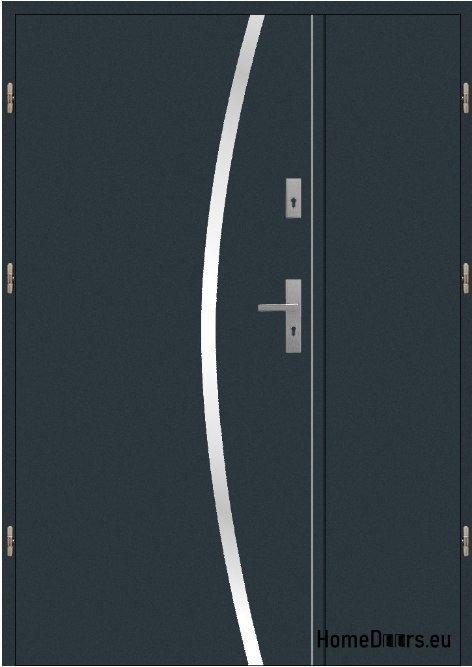 Double-leaf exterior door 190 Left inox