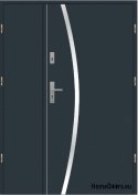 Double-leaf exterior door 190 Right inox