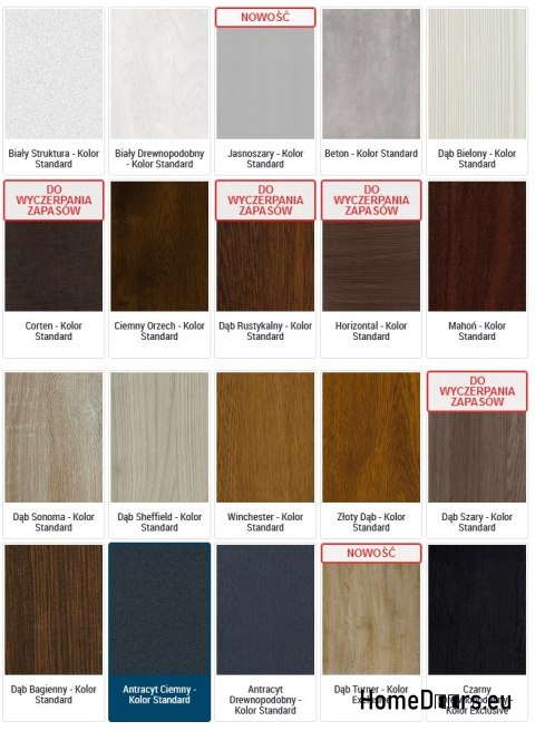 Double-leaf door 100 Left, various designs colors Double-leaf door 100 Left, various designs colors