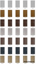 Double-leaf door 150 Left, various designs colors