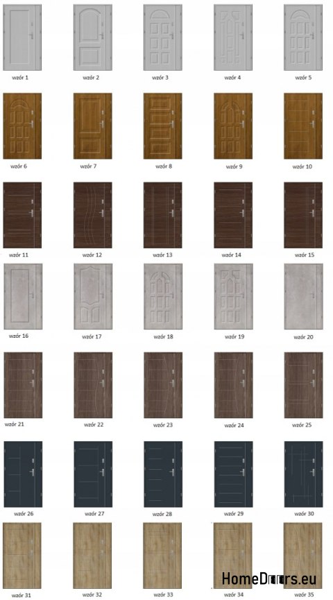 Double-leaf door 150 Left, various designs colors Double-leaf door 150 Left, various designs colors