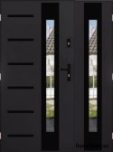 Double-leaf door with mirror thick 72 mm 130 L