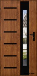 Exterior door THICK 101mm WARM WITH MIRROR