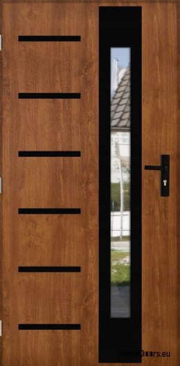 Exterior door THICK 101mm WARM WITH MIRROR