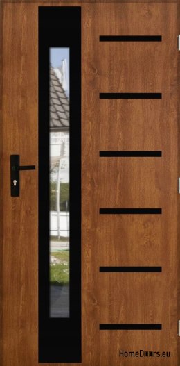 Exterior door THICK 101mm WARM WITH MIRROR