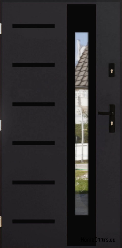 Custom-made exterior door THICK 72 MM warm with Venetian mirror 80 90 100 Custom-made exterior door THICK 72 MM warm with Venetian mirror 80 90 100