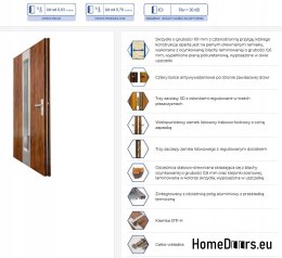 Exterior doors THICK 101mm WARM 0,65Wm2K PATTERNS