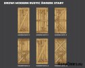 DRZWI PRZESUWNE MODERN RUSTIC E ŚWIERK STARY 90