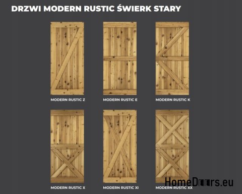 DRZWI PRZESUWNE MODERN RUSTIC XX ŚWIERK STARY 90 DRZWI PRZESUWNE MODERN RUSTIC XX ŚWIERK STARY 90