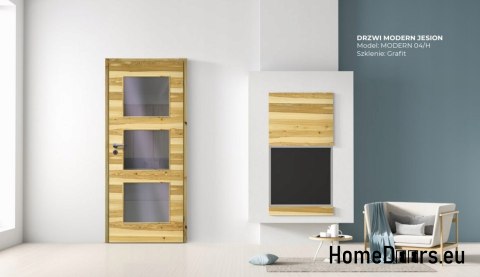 DRZWI WEWNĘTRZNE MODERN 04H JESION SĘKATY 90