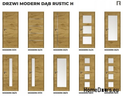 DRZWI WEWNĘTRZNE MODERN 07H DĄB RUSTIC 60