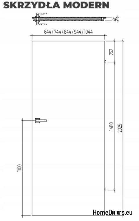 DRZWI WEWNĘTRZNE MODERN 01H DĄB BELKOWY 90 cm DRZWI WEWNĘTRZNE MODERN 01H DĄB BELKOWY 90 cm
